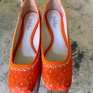 Shoes flats NEW Maloles ballet w/crochet shoes